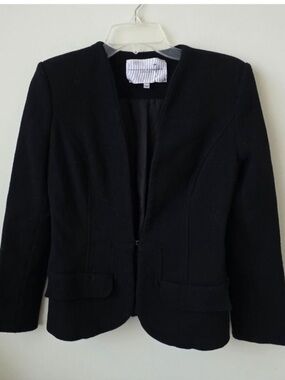 Carolina Herrera Black virgin wool Blazer